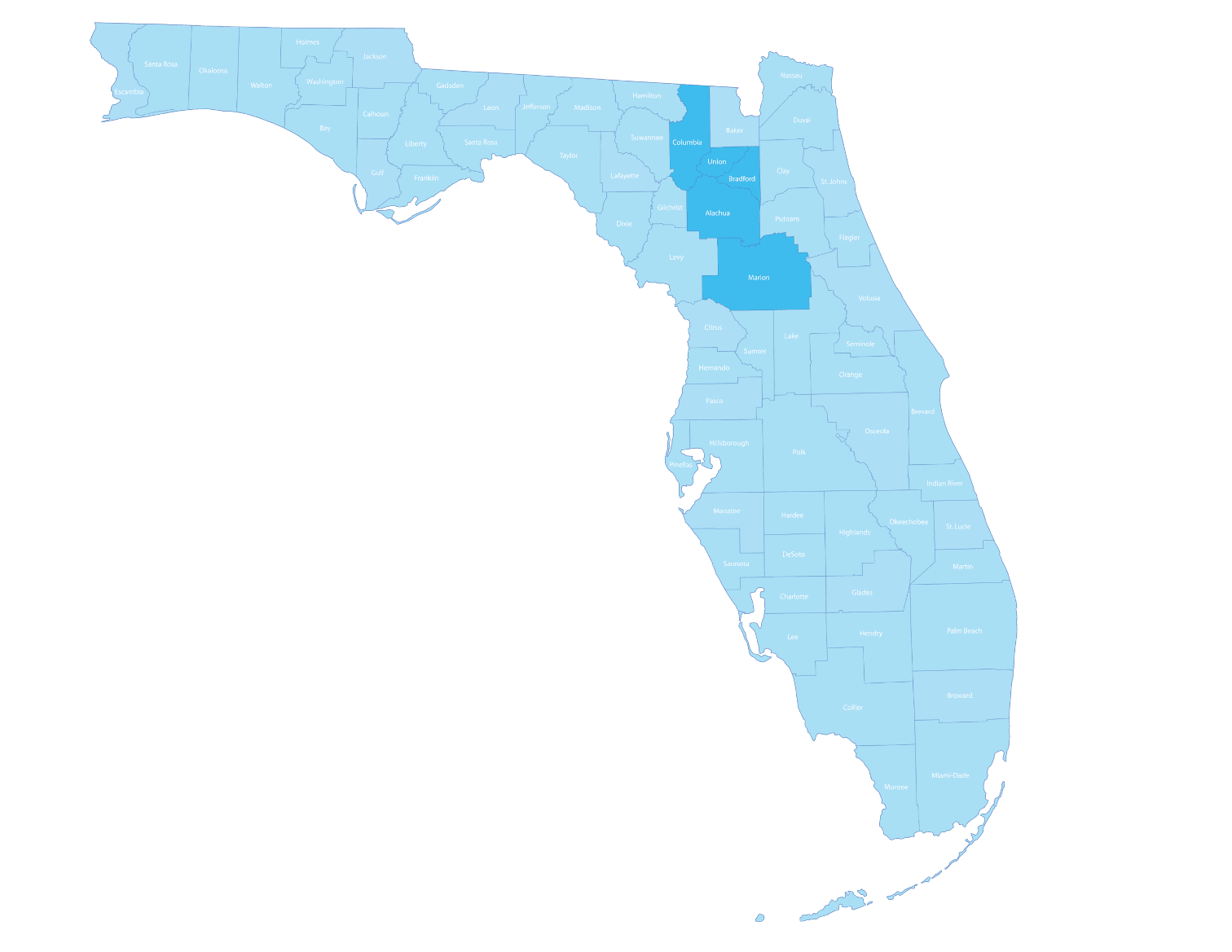 Map of Florida